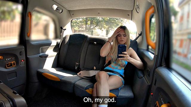 Watch this big-titted babe take a hard pounding in doggystyle while fingering her pussy