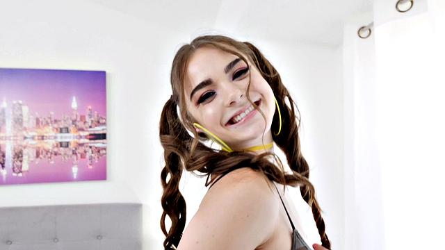 Petite Teen Megan Marx Messy Blowjob And Rough Sex