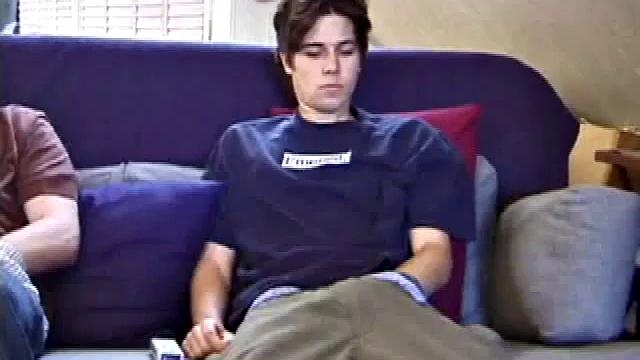 Christian and Jayden drop their pants and pull their dicks out. Whacking away, Christian keeps looking over at Jayden, clearly wanting to take matters into his own hands.