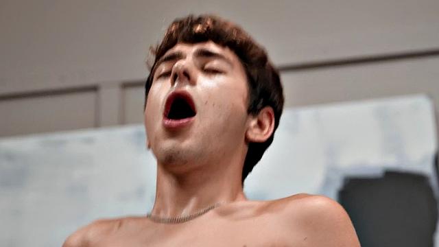 Twink stud fucks cowboy in asshole in meeting room