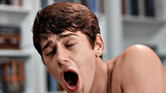 Twink stud fucks cowboy in asshole in meeting room