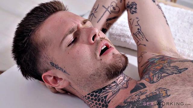 Italian masseuse bangs huge cock