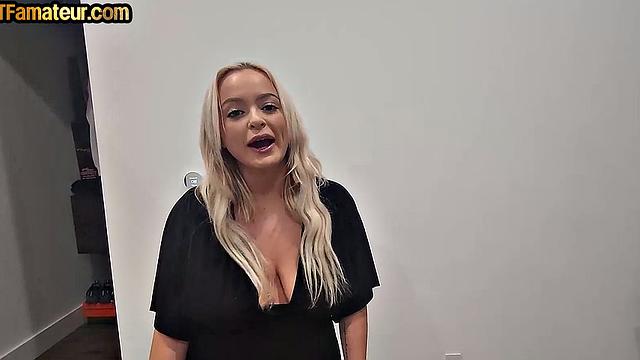 Big amateur MILF with natural boobs fucked in POV