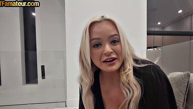 Big amateur MILF with natural boobs fucked in POV