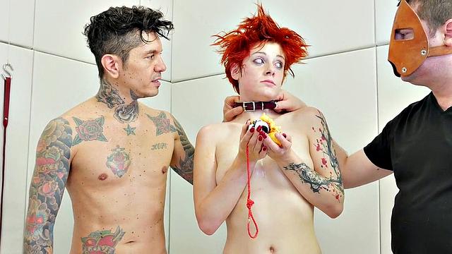 Piledriver anal domination for redhead