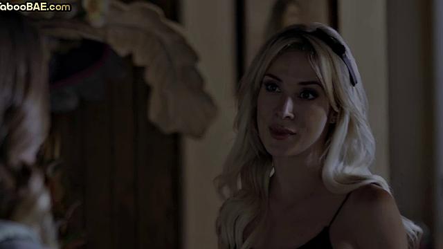 21yo lesbian babes pleasing big-titted MILF in 3-way on couch