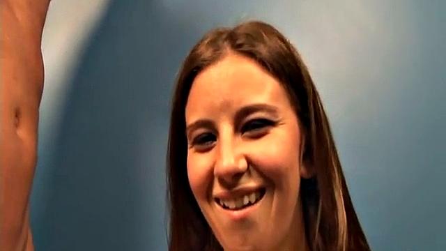 Kelly Kline jerking two dicks