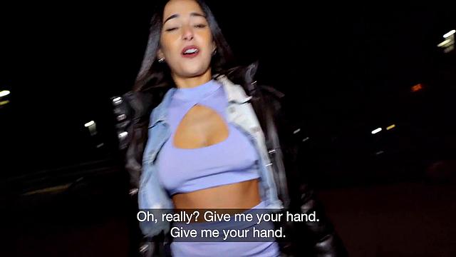 Big booty babe picked up and fucked by stranger for cash