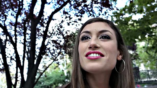 Spanish Beauty Gives Messy Head