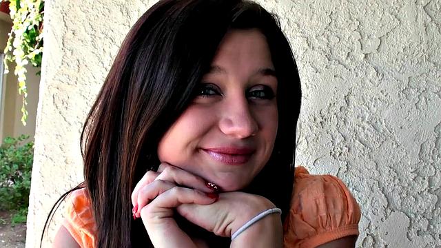 A tattooed brunette give a slow blowjob & get a messy facial in POV