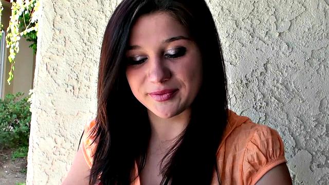 A tattooed brunette give a slow blowjob & get a messy facial in POV