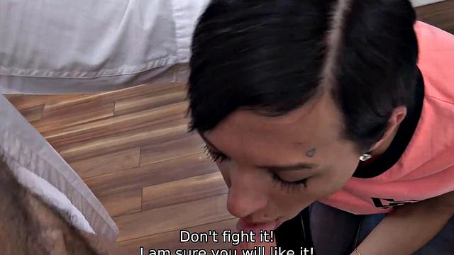 DEBT4k. Jobless Adelle Sabelle fucked by the debt collector