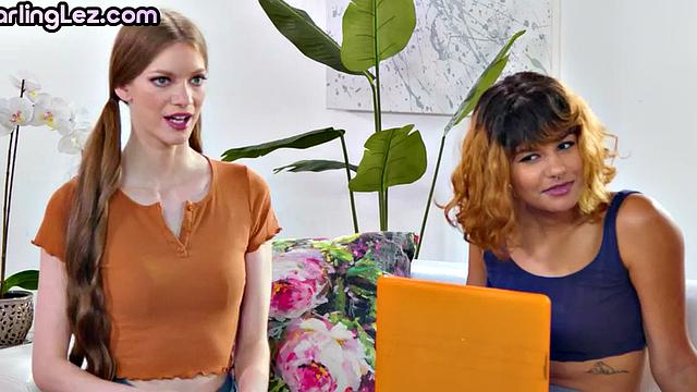 Dirty 21yo nympho lesbians eat in group session