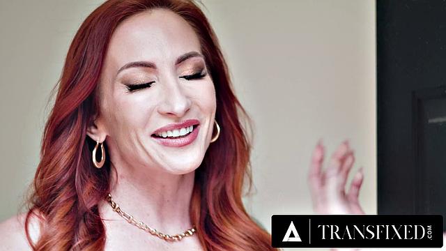 TRANSFIXED - Redhead MILF Sophia Locke Almost Caught Having Sex With Stepdaughter Zariah Aura