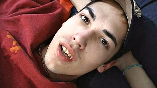 Nathan and Cody attack their buddy Kyle, pulling him into a hot Threesome where everyone gets a taste of the other's big. Some ass rimming gets Kyle ready for a spit roasting, before he's used as a cum rag.