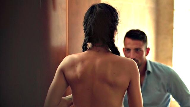 Busty big ass Latin MILF pussyfucked by lover in the bedroom