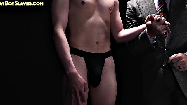 21yo sub assfucked in voyeur 3some by dominant daddies