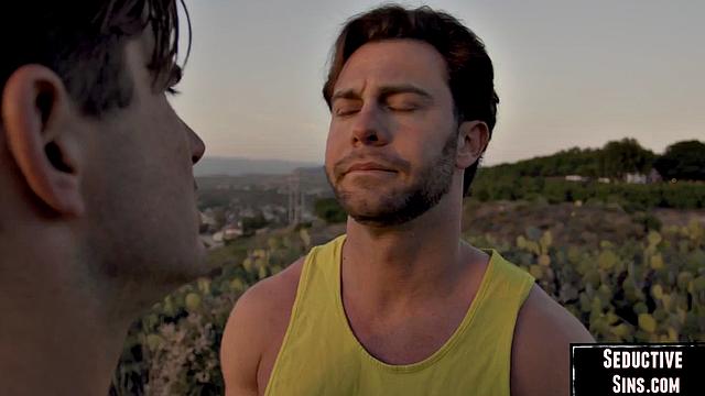 Naughty babes sharing lucky guy in a 3-way