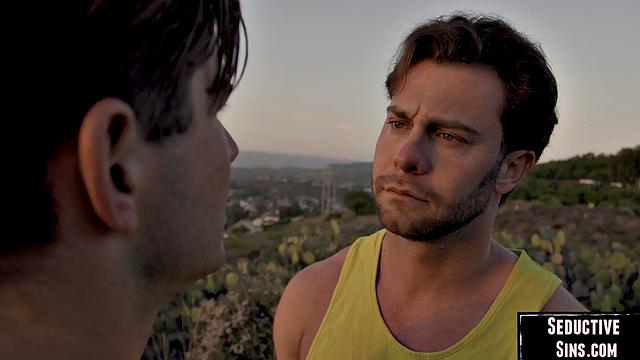 Naughty babes sharing lucky guy in a 3-way