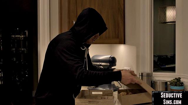 Naughty babes sharing lucky guy in a 3-way