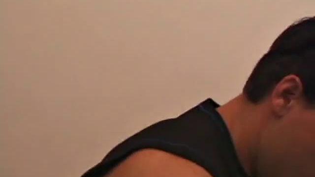 Kalvin Riley strokes his hard cock and teases for more