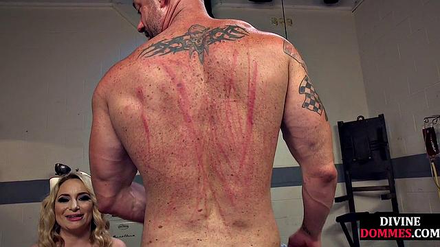 Hugetitted nurse bounces on incel