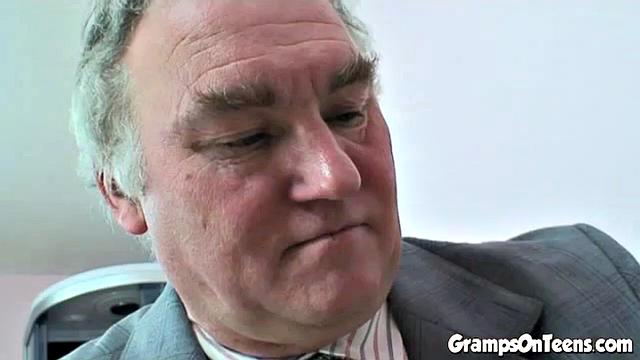 Hot Blonde Fingering Pussy Fuvked by Grandpa