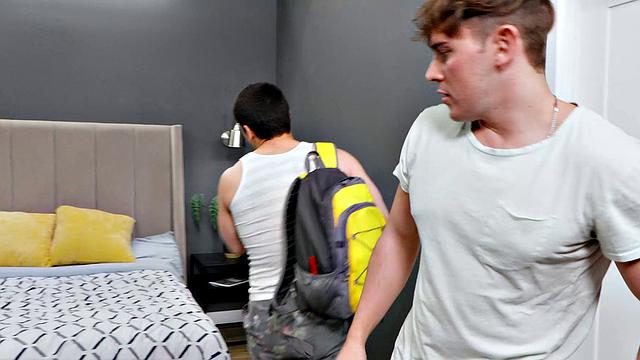 New Hunk Stepbro Rails Hairy Stud - NextDoorTaboo