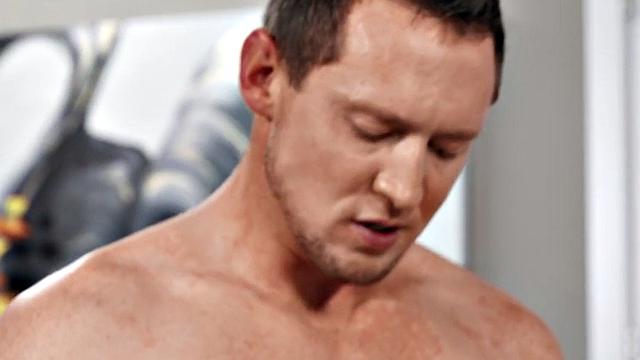 Trans maid barebacking in trio before cumming