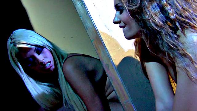 Big-titted blonde lesbians go wild with pussy licking, rimming, and face-sitting