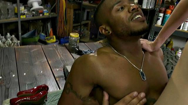 Dirty nympho bisexuals fuck a petite in threesome