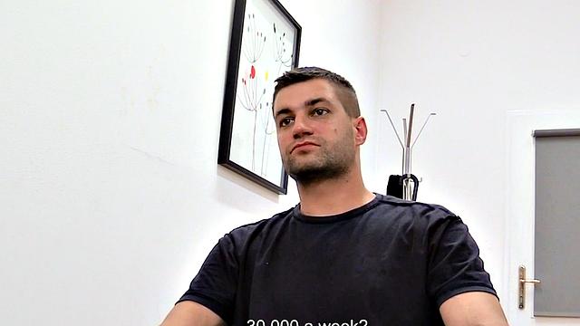 Amateur Euro stud goes for cash on fake casting