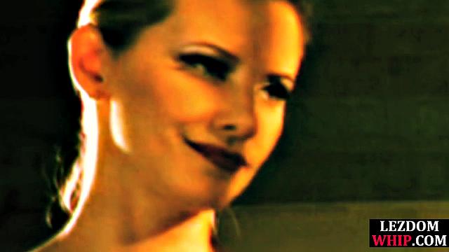 Lesbian domina strapon fucking GF