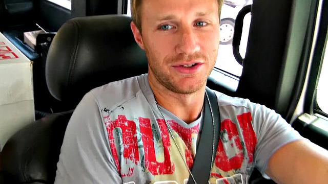 Big titted brunette with pierced pussy takes on a reverse cowgirl in the bedroom