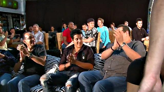 Real gay stripper spoils guests with BJ at wild party