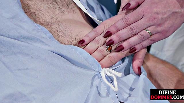 Bondage femdom gives CBT treatment