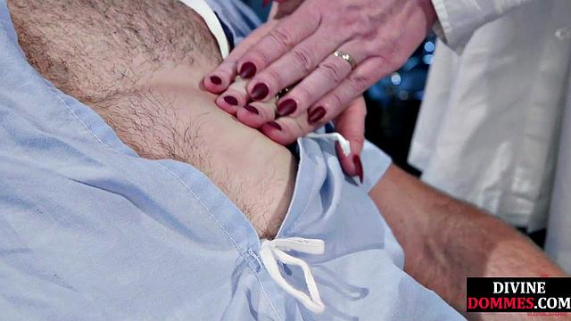 Bondage femdom gives CBT treatment