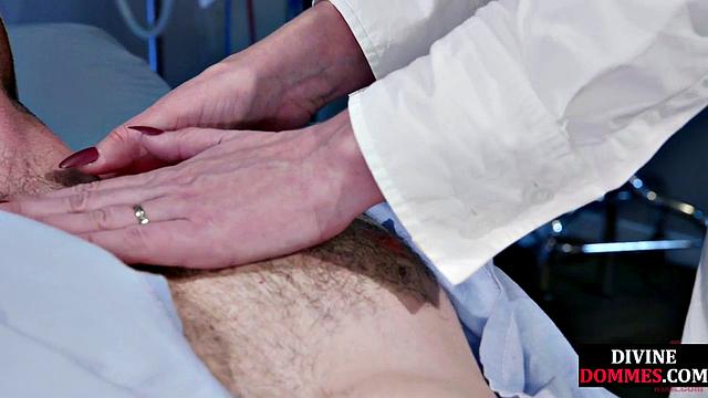 Bondage femdom gives CBT treatment