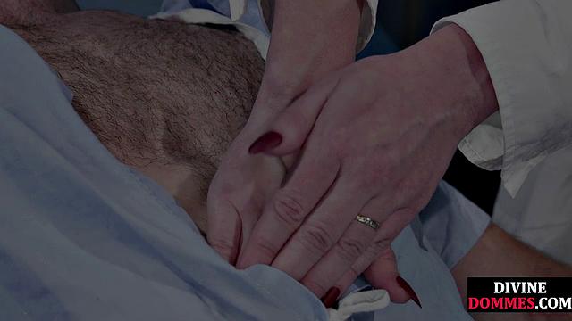 Bondage femdom gives CBT treatment