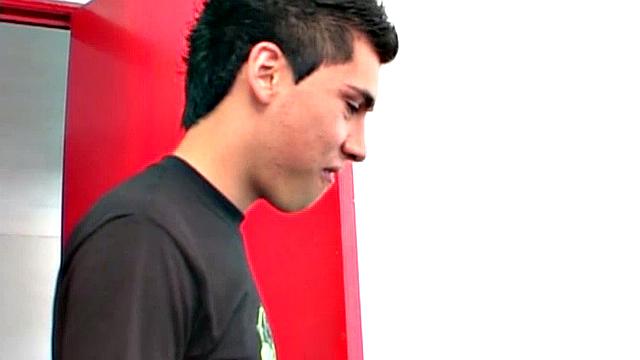 Alex finds his friends doing some car repairs and suggests they take a break. The trio moves indoors, where the horny bottom soon has Oscar and Sergio watching porn.