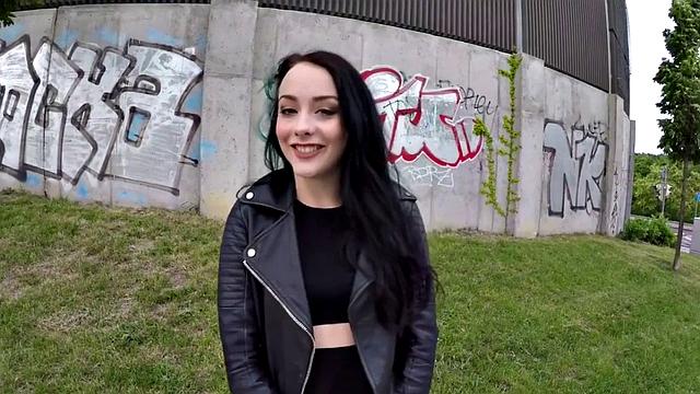 Public POV sluts fucked outdoors for money compilation