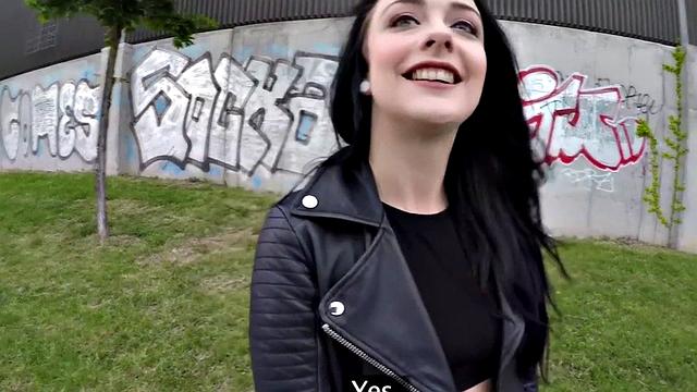Public POV sluts fucked outdoors for money compilation