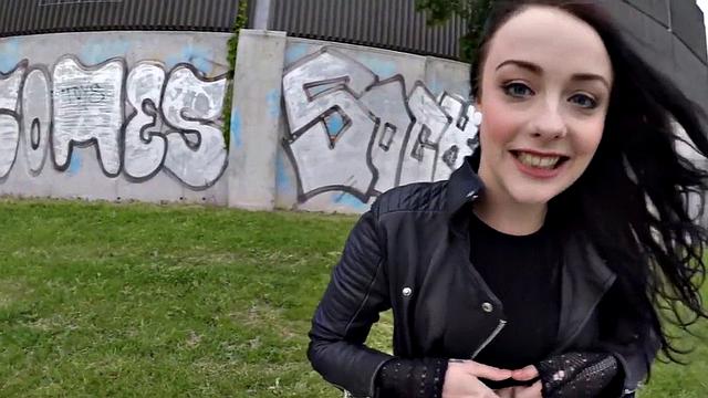 Public POV sluts fucked outdoors for money compilation