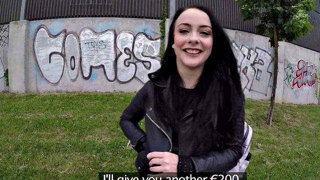 Public POV sluts fucked outdoors for money compilation