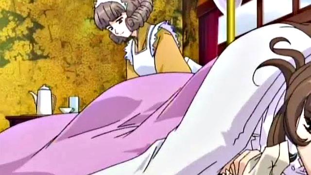 Sushi-covered anime teen clit tortured