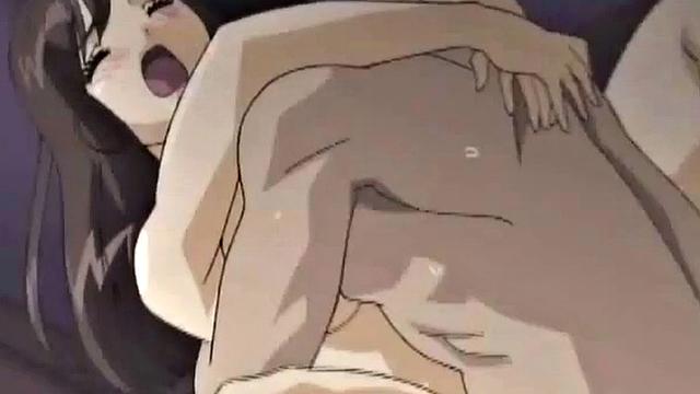 Sushi-covered anime teen clit tortured