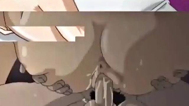 Sushi-covered anime teen clit tortured