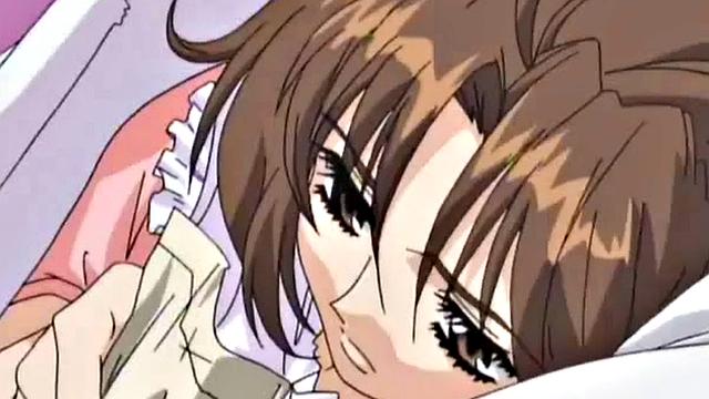 Sushi-covered anime teen clit tortured