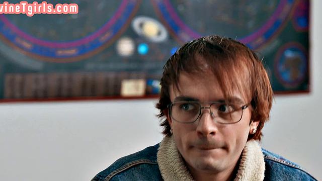 Mature TS teacher fucked by student in public classroom