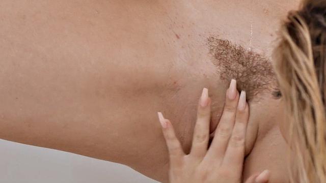 Big-titted babes scissor in shower after soapy shower, then finger blast each other in the bathroom